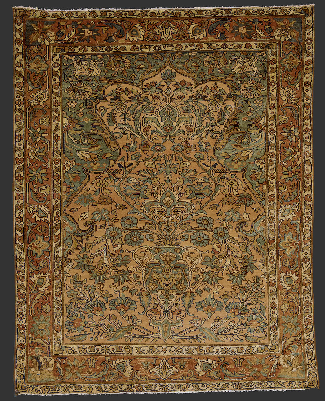 Lilian Rug Prayer Salmon Color Field n°:72660200